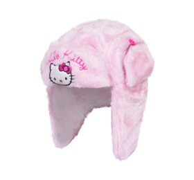 Ružová ušianka Hello Kitty - veľkosť 54