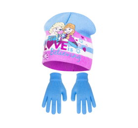Tyrkysová čiapka a rukavice Frozen II - veľkosť 54