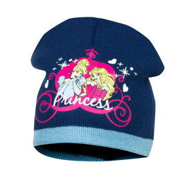 Modrá čiapka pre dievčatá Princess - veľkosť 52