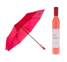 Dáždnik v tvare fľaše ružového vína