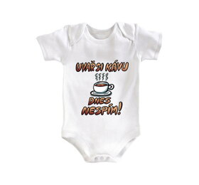 Dojčenské body Uvar si kávu - 62-68