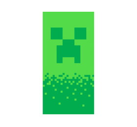Zelená osuška Minecraft
