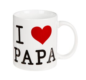 Keramický hrnček s nápisom I Love Papa