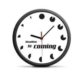 Nástenné hodiny Deadline is coming