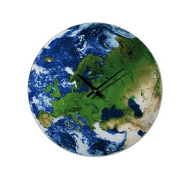 Nástenné hodiny s mapou Európy