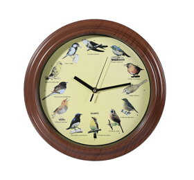 Nástenné hodiny so zvukmi vtákov