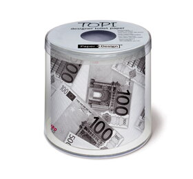 Toaletný papier Euro bankovky