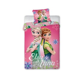 Posteľné obliečky pre dievčatá Frozen - Elsa a Anna