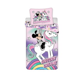 Posteľné obliečky Minnie Mouse a Jednorožec