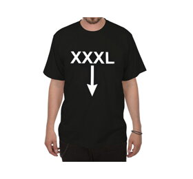 Tričko čierne XXXL - veľkosť XL
