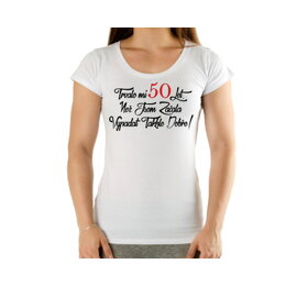 Narodeninové tričko k 50 pre ženu CZ -  veľkosť S