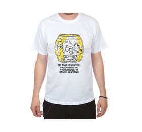 Vtipné tričko Človek pivosavý - veľkosť L