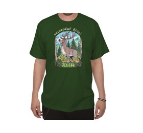 Poľovnícke tričko Jeleň v ruji - veľkosť L