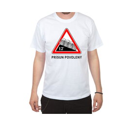 Pivárske tričko Prísun povolený - veľkosť XXL