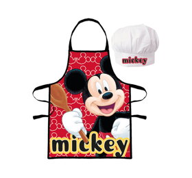 Chlapčenská zástera s kuchárskou čiapkou Mickey