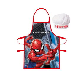 Detská zástera s kuchárskou čiapkou Spiderman