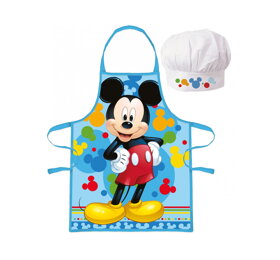 Detská zástera s kuchárskou čiapkou Mickey Mouse